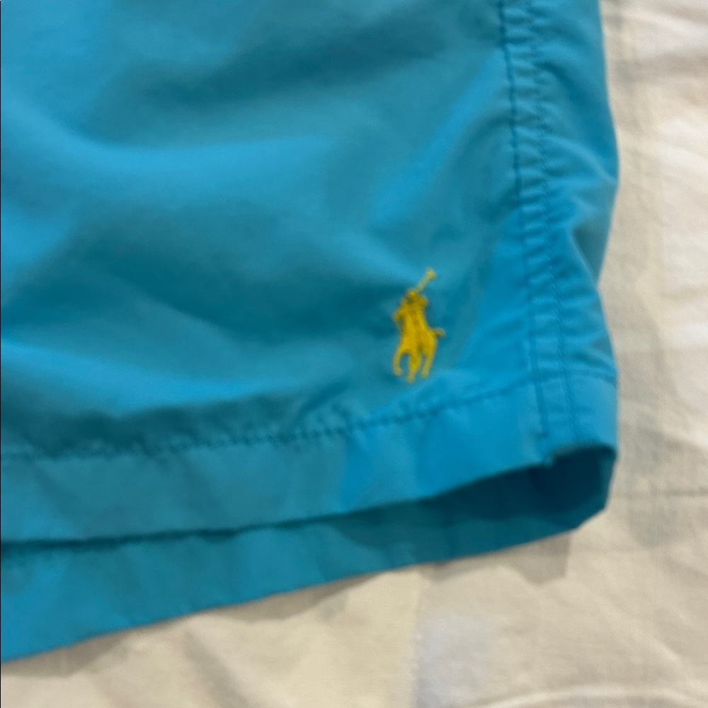 Polo by Ralph Lauren Men's Aqua Athletic Shorts